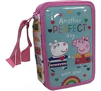 CYP BRANDS EP-333-PG Plumier 3 Pisos Con Material Escolar Peppa Pig Federmäppchen, bunt
