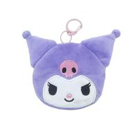 CyP Brands - Hello Kitty, Sanrio, Kuromi, Geldbörse, Handtasche, 3D-Figur, Kuromi-Gesicht, Plüsch, lila Farbe, offizielles Produkt