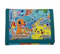 CyP Brands-Pokémon Geldbörse, Geldbörse, Urban Colors, Mehrfarbig, Pikachu, Squirtle, Charmander, Bulbasaur, offizielles Produkt