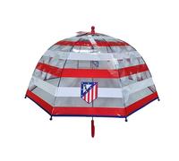 CYPBRANDS Atletico de Madrid, Kinderschirm, Durchmesser 48 cm, manuell, Blase, transparent, offizielles Produkt, durchsichtig