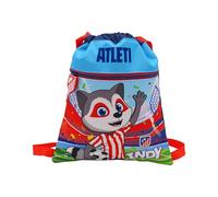 CYPBRANDS Atlético de Madrid, Rucksack, Vorschule, Schulbedarf, Rucksack mit Kordelzug, Tasche, Indy, mehrfarbig, offizielles Produkt
