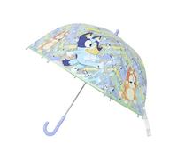 CyP Brands Blue - Regenschirm für Kinder, Blase, transparent, Handschirm, 48 cm, mehrfarbig, offizielles Produkt, durchsichtig
