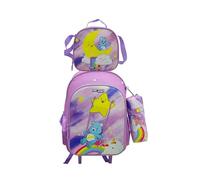 Cyp Brands Care Bears Set 20l Wheeled Backpack 3 Units Rosa Kinder