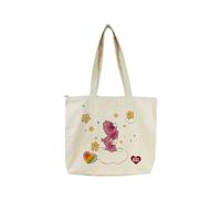 CYPBRANDS Care Bears, Tasche, Canvas-Shopper, beige, liebevolle Bären, offizielles Produkt