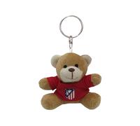 CYPBRANDS CyP Brands-Atlético de Madrid, Schlüsselanhänger, Teddybär, Schlüssel, Anhänger, Rucksack, Atlético de Madrid, Rot, offizielles Produkt, rot, Estandar