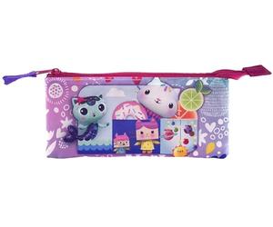 CYPBRANDS CyP Brands-Gabby, Dreifach-Federmäppchen, Schulmäppchen mit 3 Fächern, offizielle Lizenz, farbenfrohes Design, für Mädchen, ideales Schulgeschenk