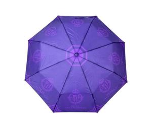 CYPBRANDS CyP Brands-Real Valladolid Regenschirm, faltbar, manuell, 48 cm, Violett, offizielles Produkt, dunkelviolett