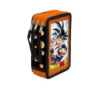 CYPBRANDS Dragon Ball Federmäppchen, 3 Etagen, Schulmaterial, Mehrfarbig, offizielles Produkt