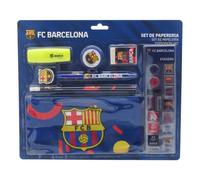 CYPBRANDS FC Barcelona, Schreibwaren-Set, Schulmaterial, Schreiben, Barça, Blau, offizielles Produkt