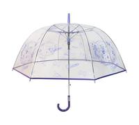 CyP Brands - Hello Kitty, Sanrio Kuromi, Kinder-Regenschirm, manuell, transparent, Blasentyp, 57 cm, offizielle Lizenz, windabweisend