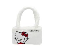 CYPBRANDS Hello Kitty, Sanrio, Tasche, Plüsch, Handtasche, Weiß, offizielles Produkt, weiß, Estandar, Lässig