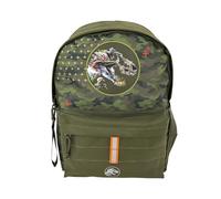CYPBRANDS - Jurassic World, Jugendrucksack, anpassbar ans Auto, Schulrucksack, Schulbedarf, grüne Farbe, offizielles Produkt