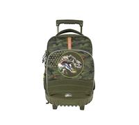 CYPBRANDS - Jurassic World, Schulrucksack, Rucksack, Anpassbar ans Auto, Schulbedarf, Rucksack, Grüne Farbe, Offizielles Produkt