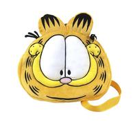 CyP Brands Garfield Kinderrucksack mit Plüsch-Gesicht, mit verstellbaren und abnehmbaren Bändern, Orange, offizielles Produkt, orange, Garfield Rucksack mit Plüschmotiv