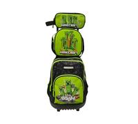 Cyp Brands Minecraft Set Compact 33x21x45 Cm 35l Wheeled Backpack 3 Units Grün Kinder