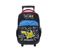 Pokemon Colorful 33x21x52 Cm 36l Wheeled Backpack Schwarz Kinder