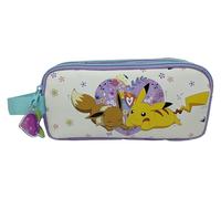 CYPBRANDS Pokémon, Federmäppchen, Schulbedarf, Schreibwaren, Blumen-Kollektion, Cremefarben, offizielles Produkt, cremefarben, Estandar, Casual