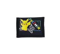 CYPBRANDS Pokémon: Pikachu Geldbörse, Geldbörse, Zubehör und Zubehör, bunt, Schwarz, offizielles Produkt