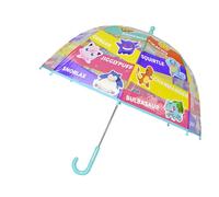 CYPBRANDS Pokémon-Regenschirm für Kinder, Blase, transparent, Handschirm, 48 cm, mehrfarbig, offizielles Produkt, durchsichtig