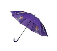 CYPBRANDS Real Valladolid Regenschirm für Kinder, Durchmesser 54 cm, automatisch, mehrfarbig, offizielles Produkt, dunkelviolett