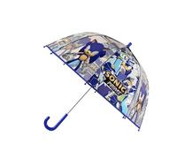 CYPBRANDS Regenschirm, manuell, Blase, transparent, Sonic The Hedgehog, 48 cm, Sport, mehrfarbig (mehrfarbig), Einheitsgröße