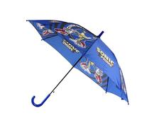CYPBRANDS Sonic Regenschirm, Kinderschirm, Durchmesser 48 cm, automatisch, Blau, offizielles Produkt, bunt, única, Animierter Stil