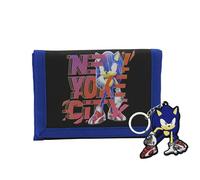 CYPBRANDS Sonic The Hedgehog Geldbörse + Schlüsselanhänger Set, Mehrfarbig (Mehrfarbig), Einheitsgröße