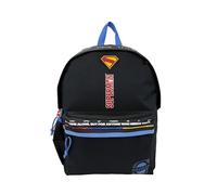 CYPBRANDS - Superman, Rucksack, Schulrucksack, Taschen, Schwarz, Offizielles Produkt