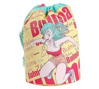 CYPBRANDS Unisex Kinder Dragon Ball-Kulturbeutel, Bulma Design, mit Innenfächern, sicherer Verschluss, Farbe gelb und blau, offizielles Produkt (CyP Brands)