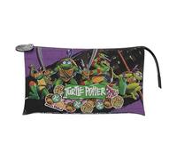 CYPBRANDS Unisex Kinder Ninja Turtles Dreifach Federmäppchen-Mutants allentasche, grün