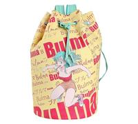 CYPBRANDS Unisex Kinder Petate Bulma Dragon Ball - Seesack, mit Griffen und Innenfächern, Glühbirnen-Design, Gelb und Rot, offizielles Produkt (CyP Brands)