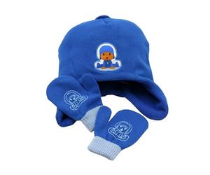 CYPBRANDS Unisex Kinder Pocoyo Mütze und Handschuhe Winter-Zubehör-Set, blau, Estandar