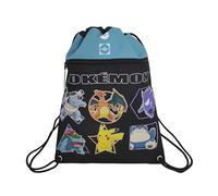 CYPBRANDS Unisex Kinder Pokémon Mochila Saco-Geo Rucksack, Schwarz