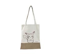 CYPBRANDS Unisex Kinder Pokémon Plaid Bolsa Loneta Tasche, beige