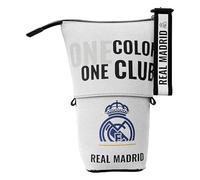 CYPBRANDS Unisex Kinder Real Madrid Ausziehbares Federmäppchen Color One Club Etui, weiß