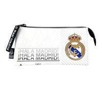 CYPBRANDS Unisex Kinder Real Portatodo Triple-Hala Madrid Federmäppchen, weiß