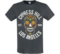 Cypress Hill Amplified Collection - Floral Skull T-Shirt charcoal in 3XL