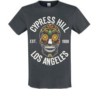 Cypress Hill Amplified Collection - Floral Skull Herren T-Shirt Carbon XXL 100% Baumwolle Regular