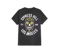 Cypress Hill Amplified Collection - Floral Skull Herren T-Shirt Carbon XXL 100% Baumwolle Regular