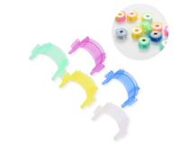 Cyrank Spulenfaden-Halter Clip, 50 Stück Spulenclips, Nähklammern, Spulenklammern zum Nähen, Kunststoff Spulenhalter Clips, verhindern, dass sich Fadenenden abwickeln, keine losen Enden
