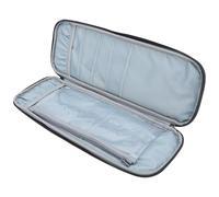 Cyrank Stricknadel-Etui, Stricknadeln Häkelnadeln AufbewahrungEtui, Reise-Organizer Mit Reißverschluss Für Gerade Stricknadeln, Doppelreißverschluss, Häkelnadel-Etui, Stricken, Häkeln, Zubehör, Grau