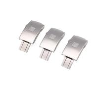 CYSUE Classical Faltschließe für Tissot T17 T014 T461 T067 PRC200, Edelstahl, 19 x 9 mm, silberfarben