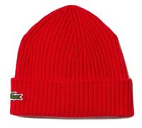Czapka zimowa Lacoste Unisex Ribbed Wool - Rot