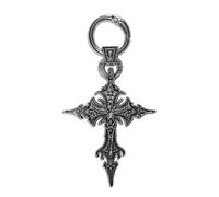 CZMZHFC Gothic-Kreuz-Schlüsselanhänger für Damen und Herren, Vintage-Stil, Totenkopf-Kreuz-Anhänger, Gothic-Emo-Punk-Grunge-Y2k-Schlüsselanhänger, Halloween-Zubehör und Weihnachtsschmuck, Geschenk für