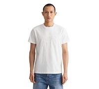 GANT Herren REG Tonal Shield SS T-Shirt, Eggshell, L