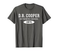 D. B. Cooper T-Shirt, Herren, Anthrazit, 6XL