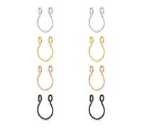 D.Bella 8Pcs 20G Fake Nase Ringe Chirurgenstahl Faux Nase Ringe Hoop Set 4 Farben Piercing Körperschmuck für Frauen Männer