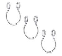 D.Bella Fake Septum Fake Nasenring, 20 g, künstlicher Nasenpiercing, Clip-on-Nasenringe, kein Piercing, künstlicher Körperpiercing-Schmuck für Damen und Herren