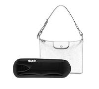 D.DUO Handtaschen-Organizer, Filz-Geldbörsen-Organizer mit Reißverschlusstaschen, geeignet für Umhängetaschen, Schultertaschen, Handtaschen-Taschen-Organizer (Schwarz)