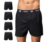 D.E.A.L International 5-er Set Logo Bund Boxershorts Schwarz